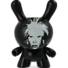 Andy Warhol Fright Wig Self-Portrait 8" Masterpiece Dunny - Monochrome Edition