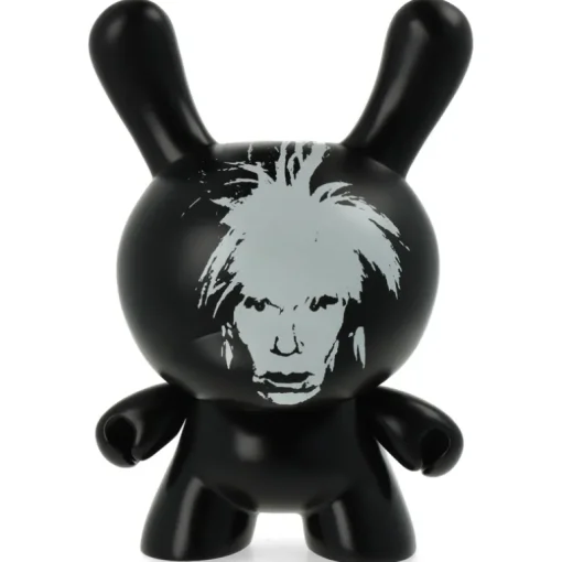 Andy Warhol Fright Wig Self-Portrait 8" Masterpiece Dunny - Monochrome Edition