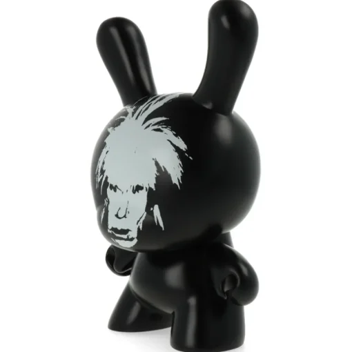 Andy Warhol Fright Wig Self-Portrait 8" Masterpiece Dunny - Monochrome Edition
