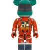 1000% Bearbrick 2001 The Space Odyssey - Disfraz de casco verde y naranja