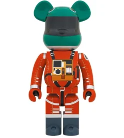 1000% Bearbrick 2001 The Space Odyssey - Disfraz de casco verde y naranja