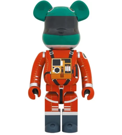 1000% Bearbrick 2001 The Space Odyssey - Disfraz de casco verde y naranja