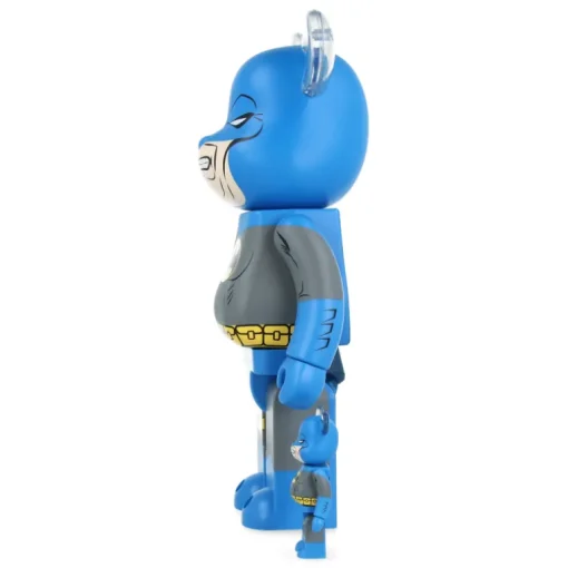 400% + 100% Bearbrick Batman Dark Knight (TDKR Blue Ver.)