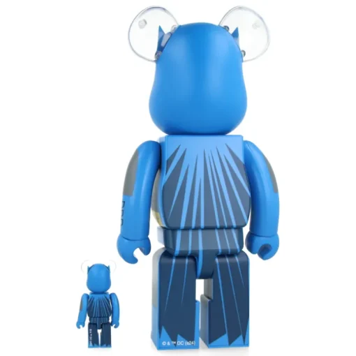400% + 100% Bearbrick Batman Dark Knight (TDKR Blue Ver.)