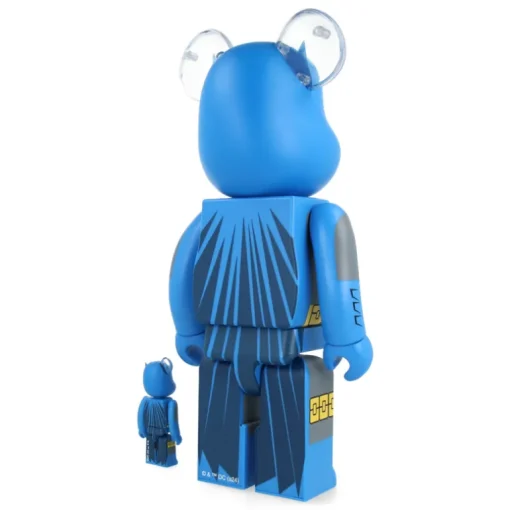 400% + 100% Bearbrick Batman Dark Knight (TDKR Blue Ver.)