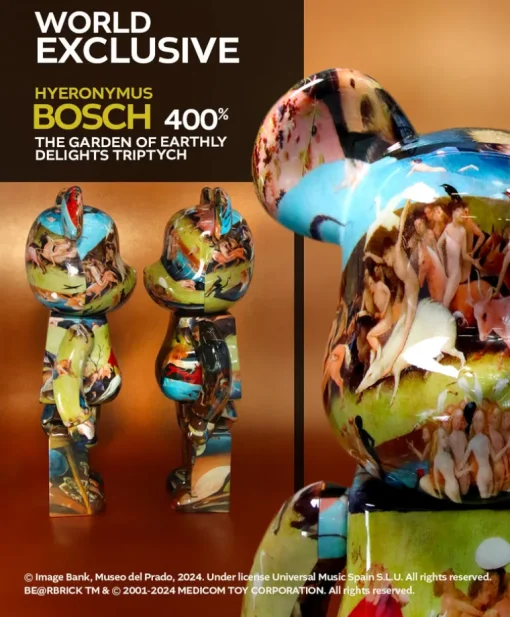 400% Bearbrick El Jardín de las Delicias - El Bosco