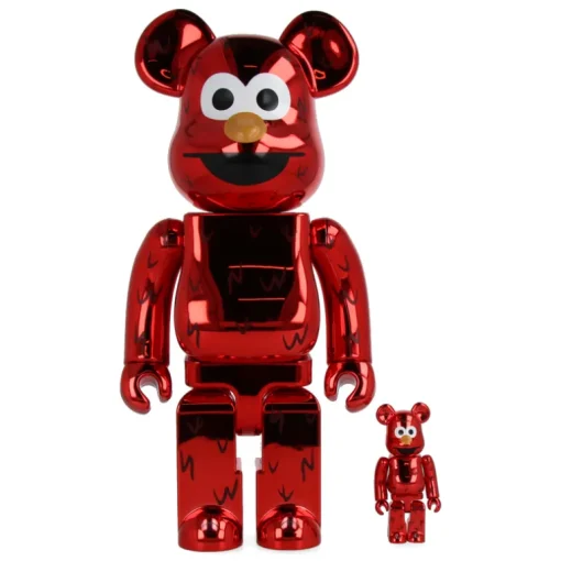 400% + 100% Bearbrick Elmo Chrome Ver.