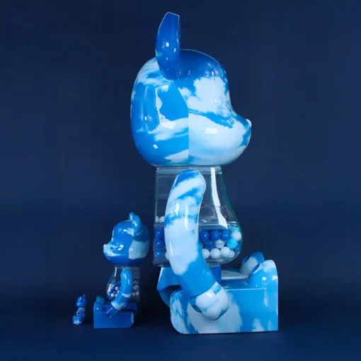 400% + 100% Bearbrick My First Baby (Blue Sky)