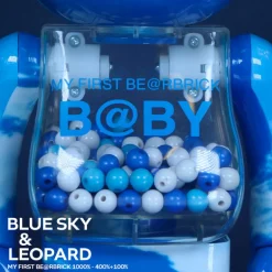 400% + 100% Bearbrick My First Baby (Blue Sky)