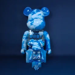 400% + 100% Bearbrick My First Baby (Blue Sky)