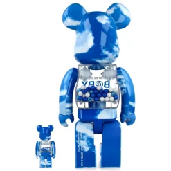 400% + 100% Bearbrick My First Baby (Blue Sky)