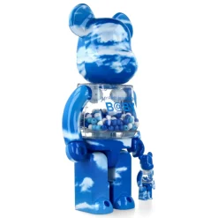 400% + 100% Bearbrick My First Baby (Blue Sky)