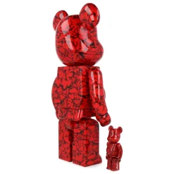 400% + 100% Bearbrick Shun Sudo - Mr Scarlet