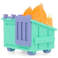 8-Bit Dumpster Fire Vinyl Figure