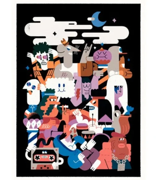 Hedof - Effenaar New Years Eve Giclee Print