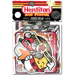 Hentitan and Friends - White Sticker Pack