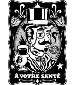 Kev Grey - A Votre Santé Giclee Print