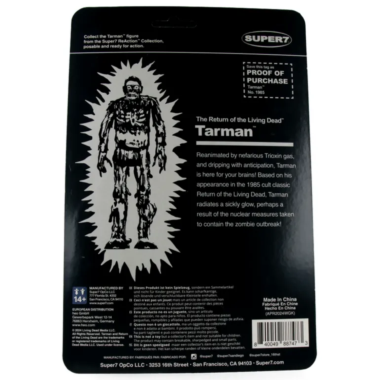 Return Of The Living Dead Reaction Figures Wave 4 - Tarman (Monster Glow)