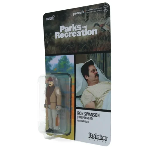 Ron Swanson (Strep Throat) - Parks and Recreation ReAction Figures Wave 4
