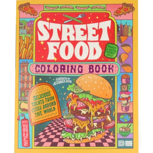 Street Food Coloring Book