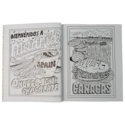 Street Food Coloring Book