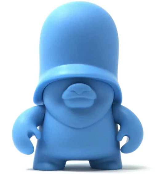 4" Teddy Troops 2.0 DIY/CMYK - Cyan