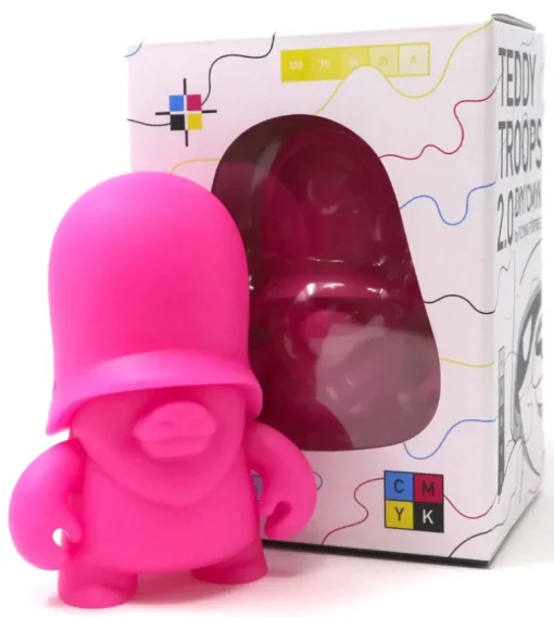 4" Teddy Troops 2.0 DIY/CMYK - Magenta